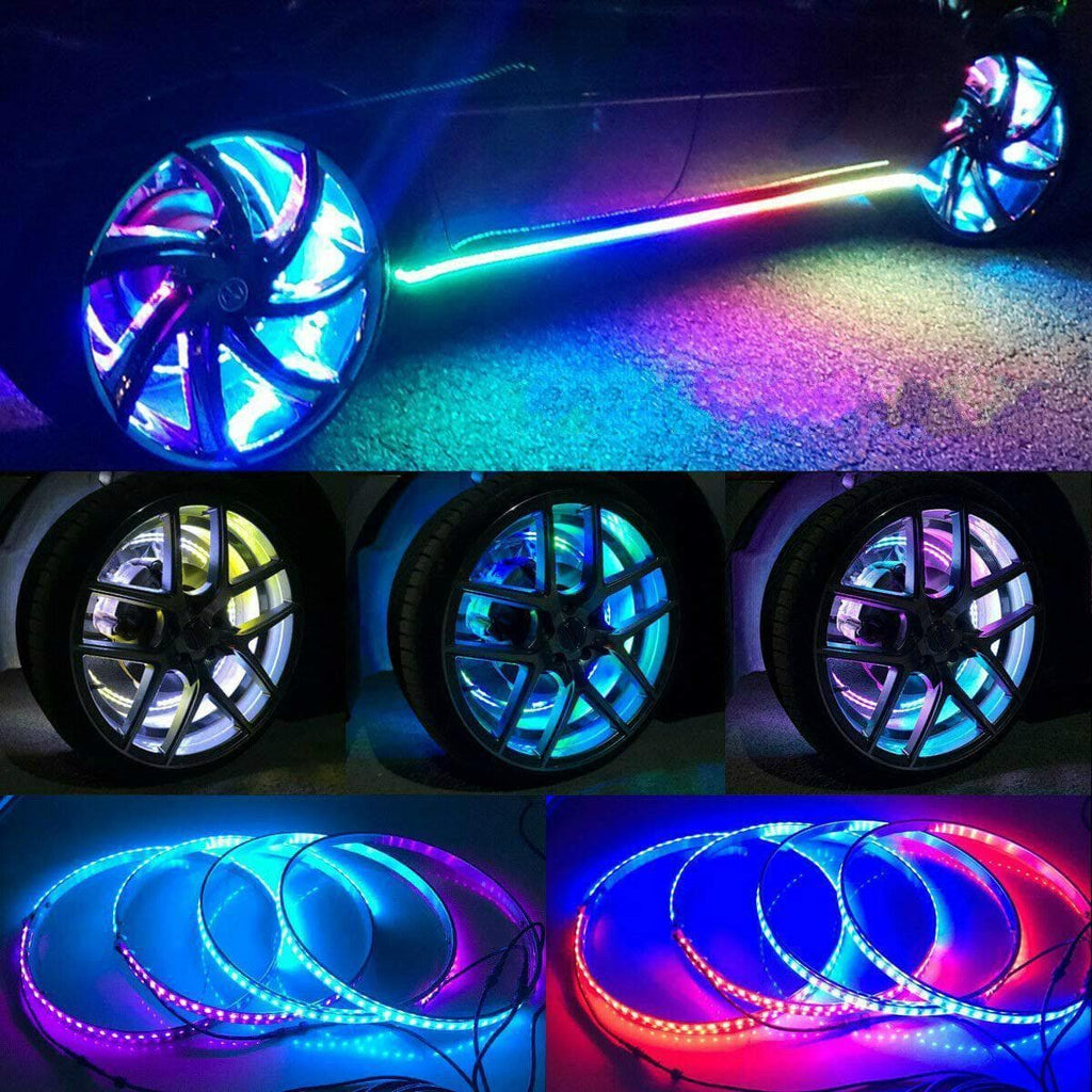 New RGB Color Changing LED Wheel Ring Lights with Bluetooth Controller for  Jeep Offroad Car 4X4 Slingshot - China LED Combination Tail Light,  Taillight | Made-in-China.com